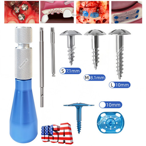 Dental blue tent - dental, screw